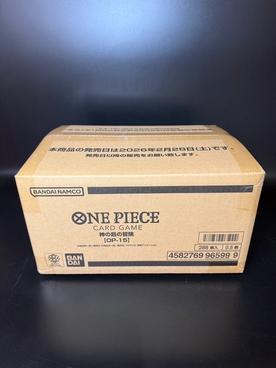 【OP-15】Adventure on the Island of the Gods TCG BOX & CASE〔Factory Sealed〕