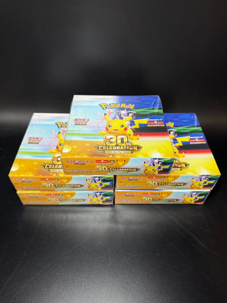【M6a】30th CELEBRATION TCG BOX & CASE〔Factory Sealed〕