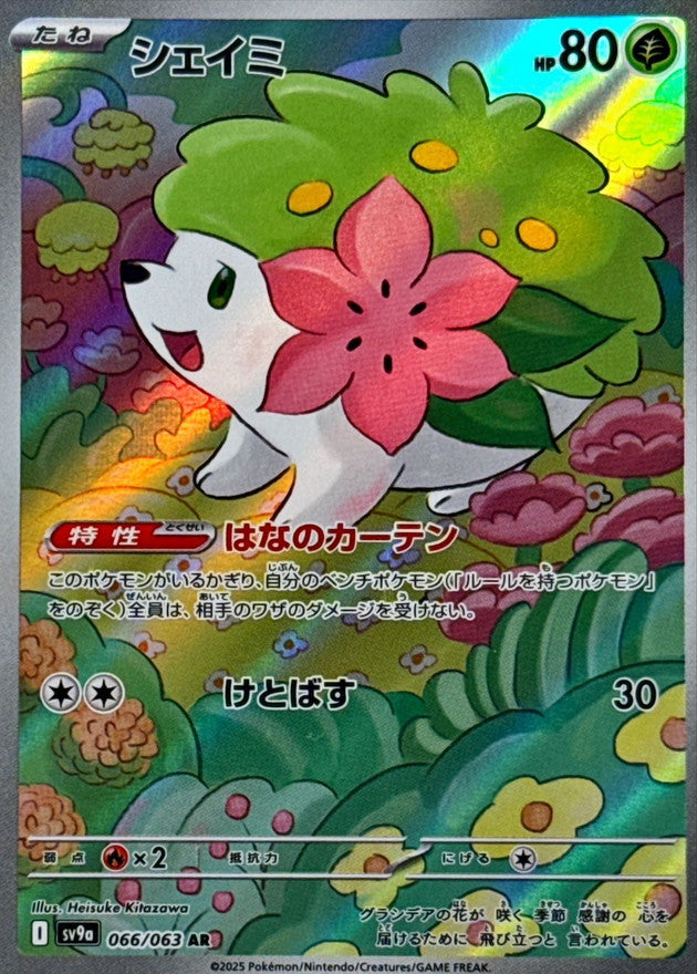 Pokemon Heat Wave Arena Illustration Rare Shaymin #66 Pokemon Heat Wave Arena Illustration Rare Shaymin #66