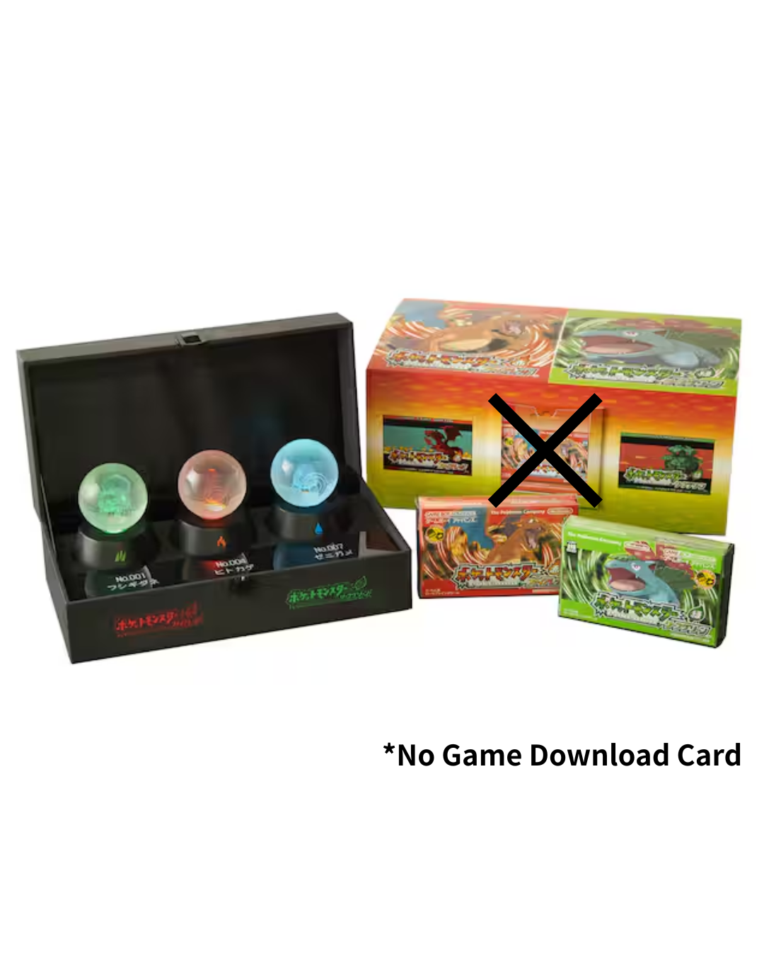 Fire Red Leaf Green Special Edition 30th Poke Ball Set〔*No Game Download Card〕