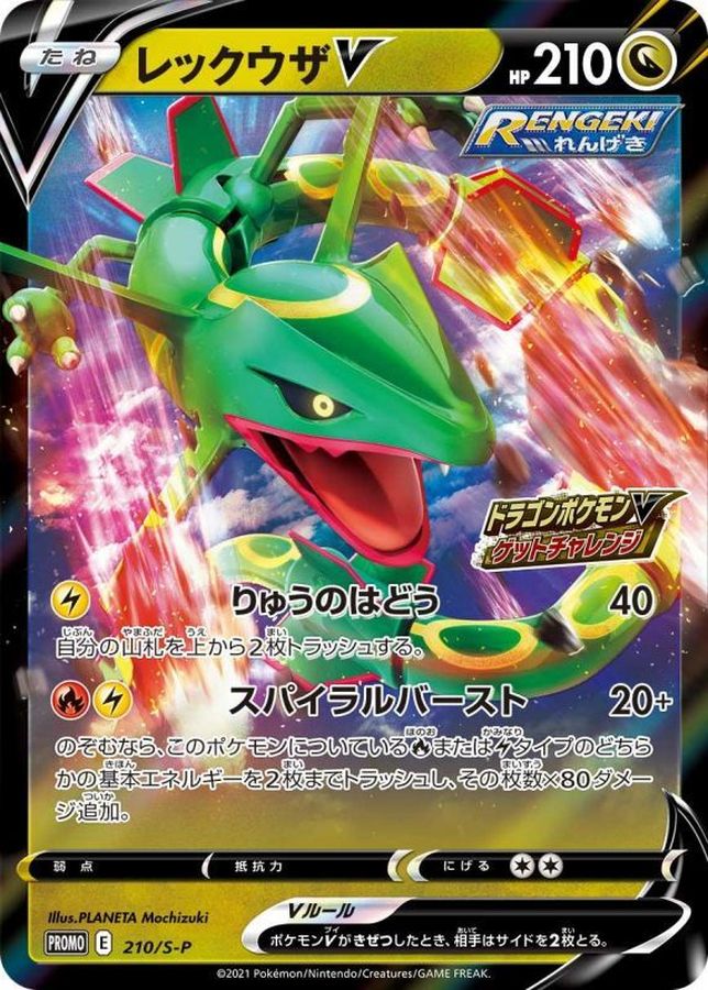 [S-P] Rayquaza V 210/S-P〈P〉 - Collector’s Item from Omotenashi TCG | Japanese TCG Store.
