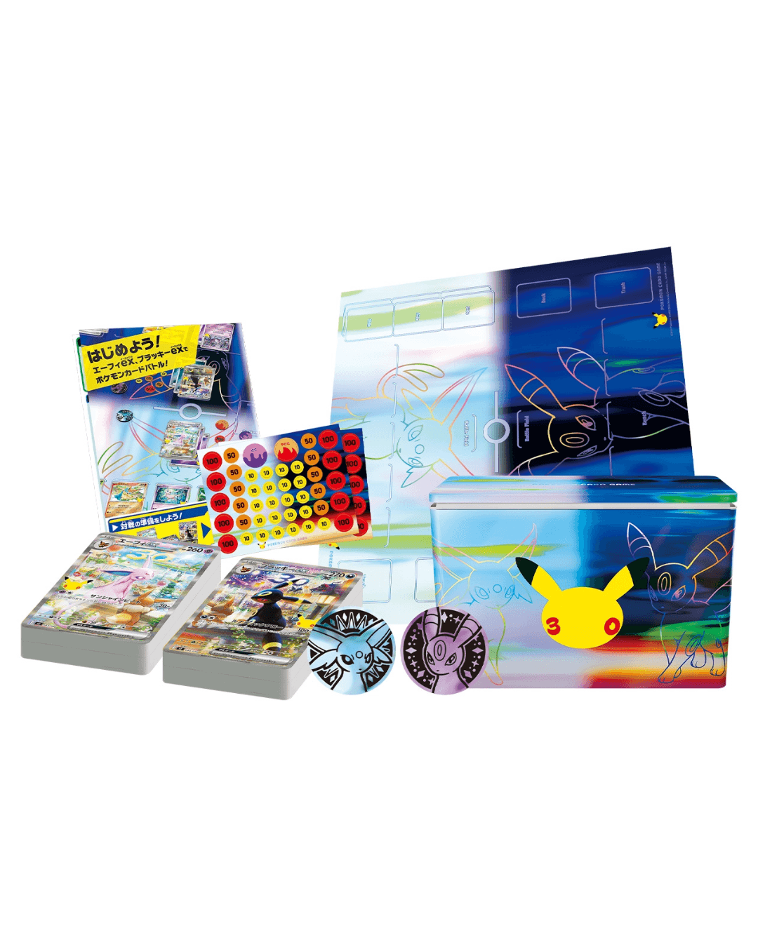 Pokemon Card Game Mega 30th Celebration Premium Deck Set Espeon & Umbreon