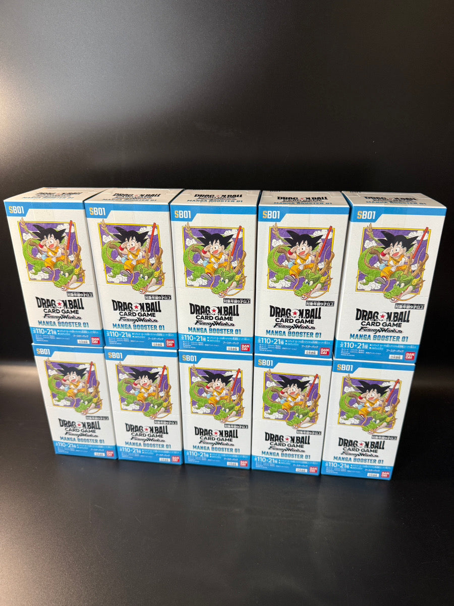 manga booster box SB-01】MANGA BOOSTER 01 Booster TCG BOX & CASE〔Factory Sealed〕