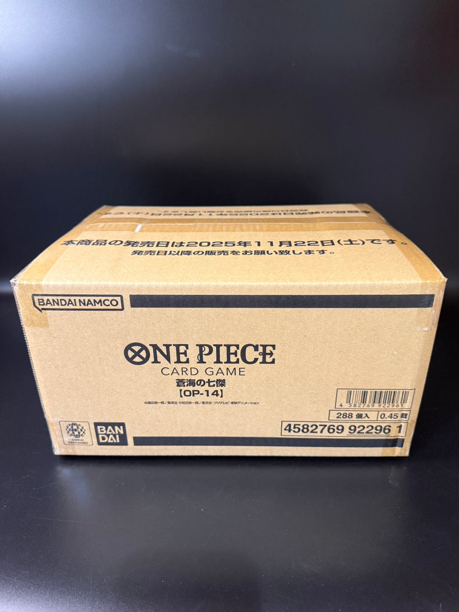 OP-14The Azure Sea's Seven Booster TCG BOX & CASEFactory Sealed Buy Online at Omotenashi TCG | Japanese TCG Store OP-14The Azure Sea's Seven Booster TCG BOX & CASEFactory Sealed Buy Online at Omotenashi TCG | Japanese TCG Store