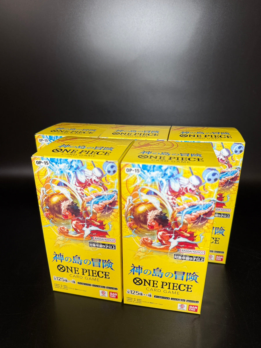 【OP-15】Adventure on the Island of the Gods TCG BOX & CASE〔Factory Sealed〕