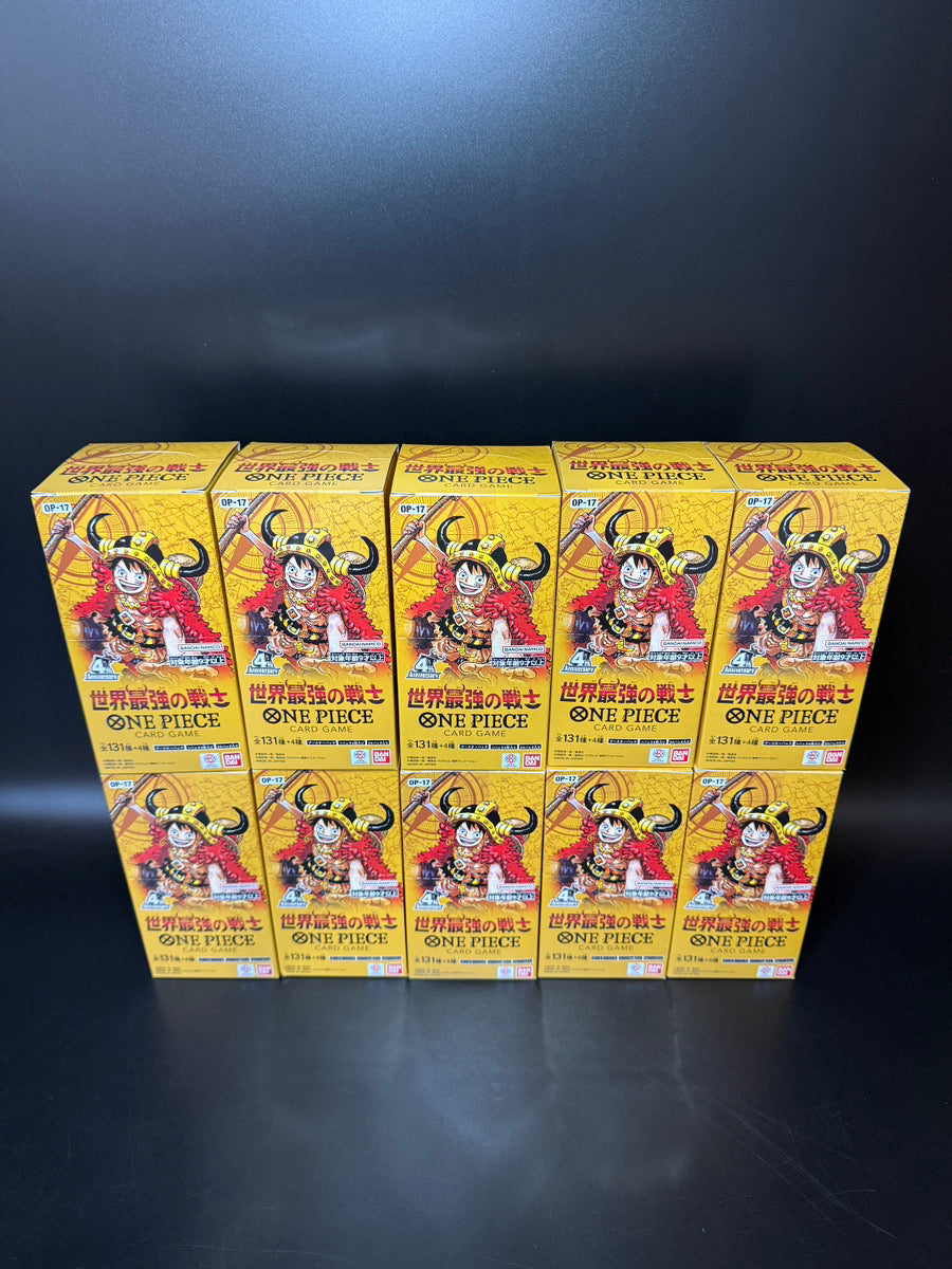 【OP-17】The World's Strongest Warriors TCG BOX & CASE〔Factory Sealed〕
