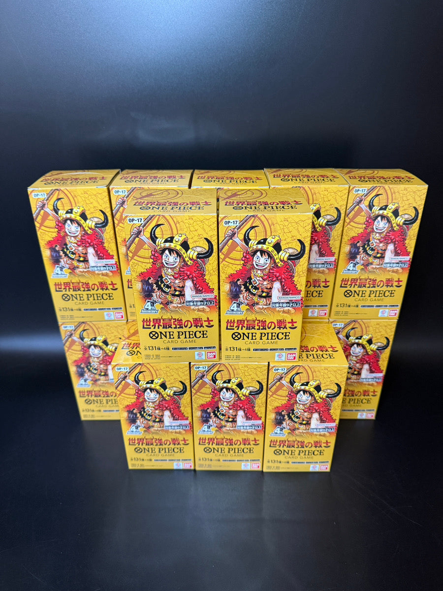 【OP-17】The World's Strongest Warriors TCG BOX & CASE〔Factory Sealed〕