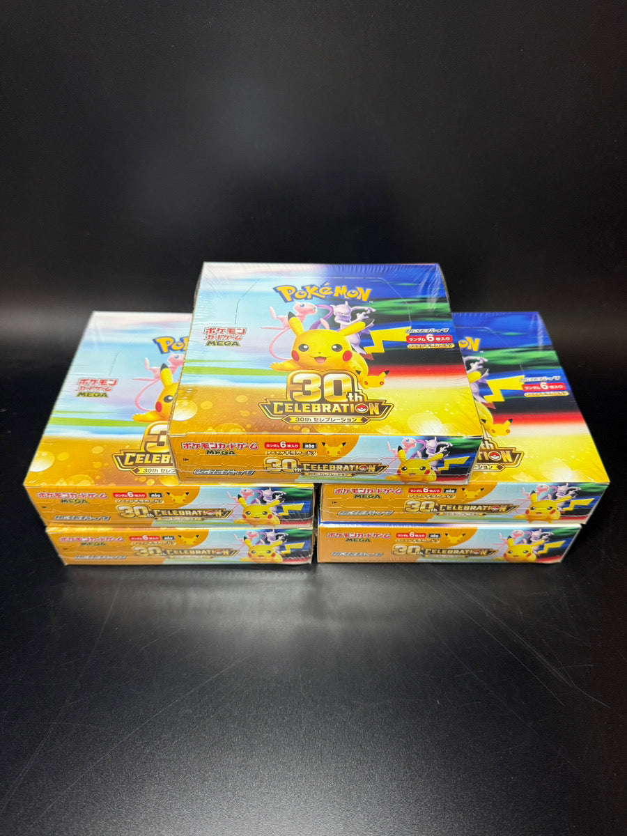 【M6a】30th CELEBRATION TCG BOX & CASE〔Factory Sealed〕