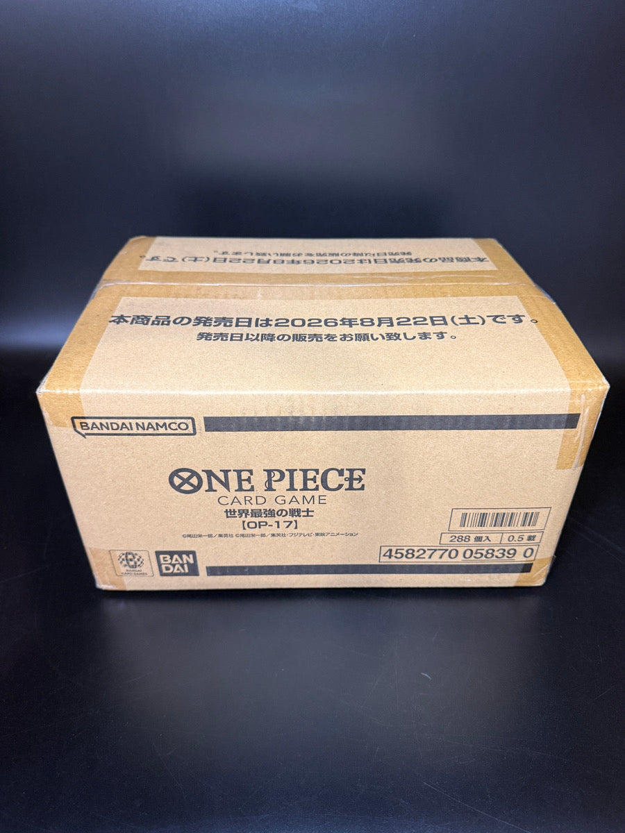 【OP-17】The World's Strongest Warriors TCG BOX & CASE〔Factory Sealed〕
