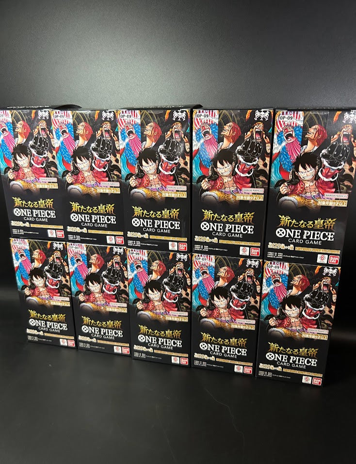 OP-09Emperors in the New World Booster TCG BOX & CASEFactory Sealed Buy Online at Omotenashi TCG | Japanese TCG Store OP-09Emperors in the New World Booster TCG BOX & CASEFactory Sealed Buy Online at Omotenashi TCG | Japanese TCG Store