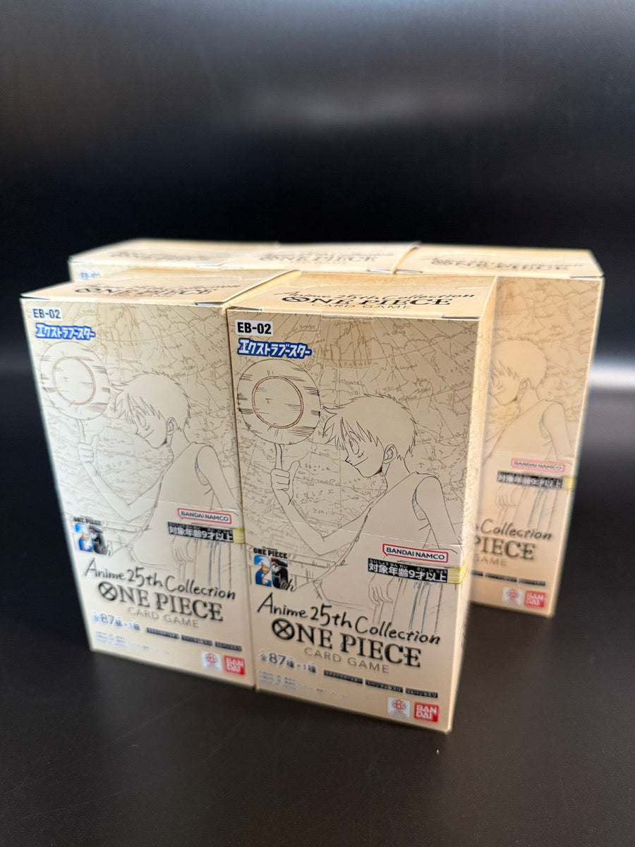EB-02 Anime 25th Boosters TCG - Sealed & Ready to Ship! EB-02 Anime 25th Boosters TCG - Sealed & Ready to Ship!