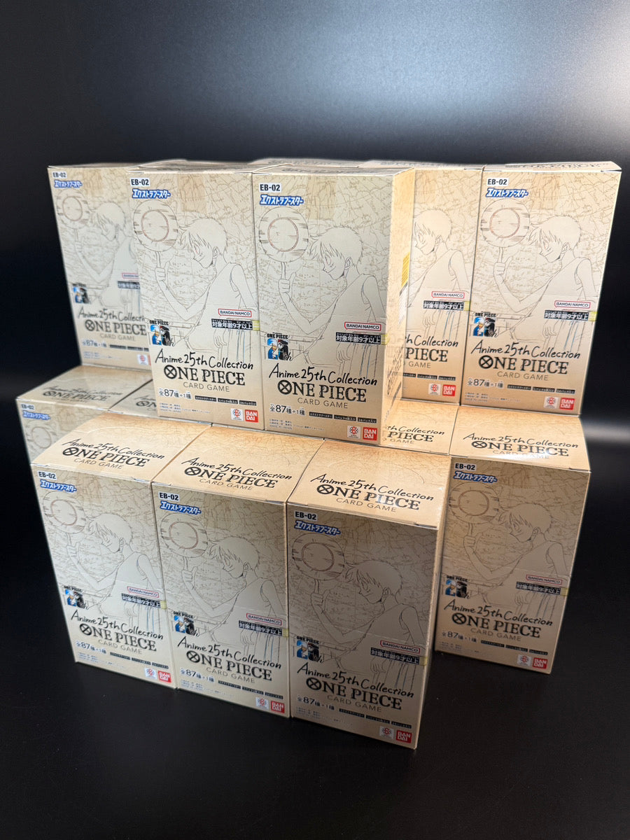 EB-02 Anime 25th Boosters TCG - Sealed & Ready to Ship! EB-02 Anime 25th Boosters TCG - Sealed & Ready to Ship!