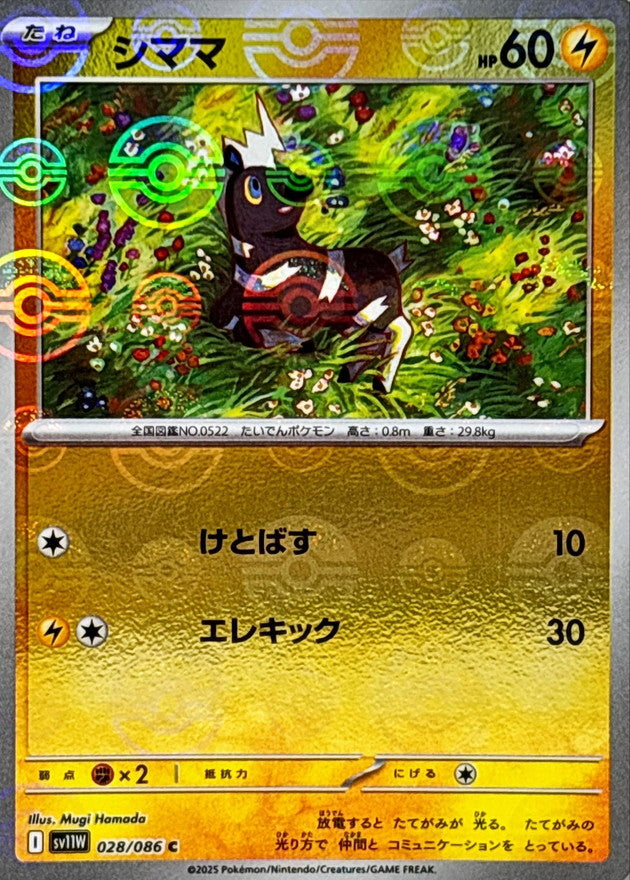[SV11W] Blitzle 028/086〈C〉Monster Ball Reverse Holo