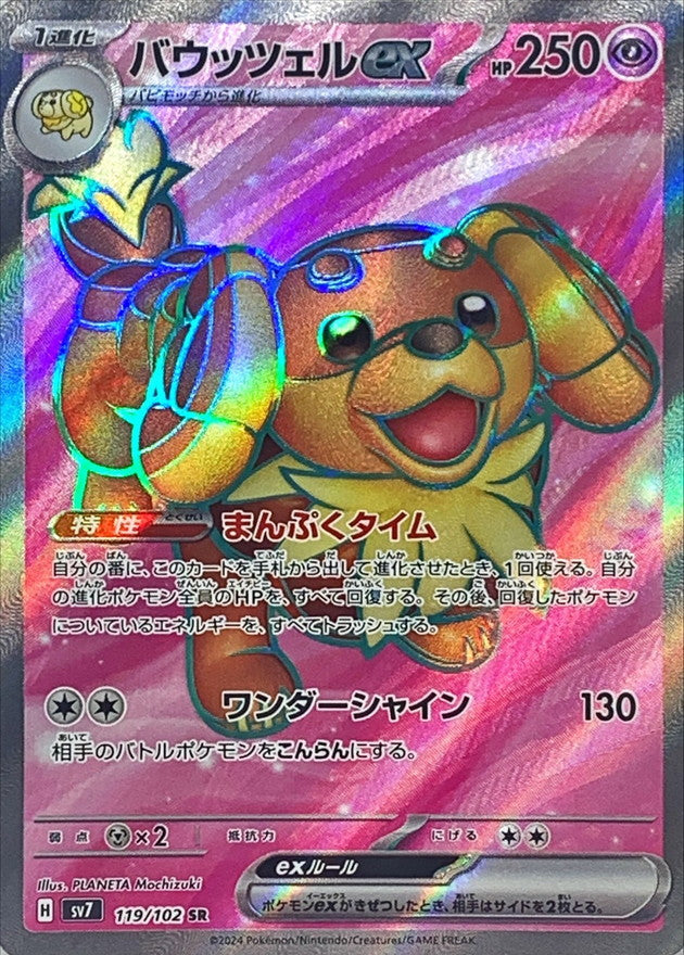 dachsbun pokemon card Dachsbun Ex 119/102
