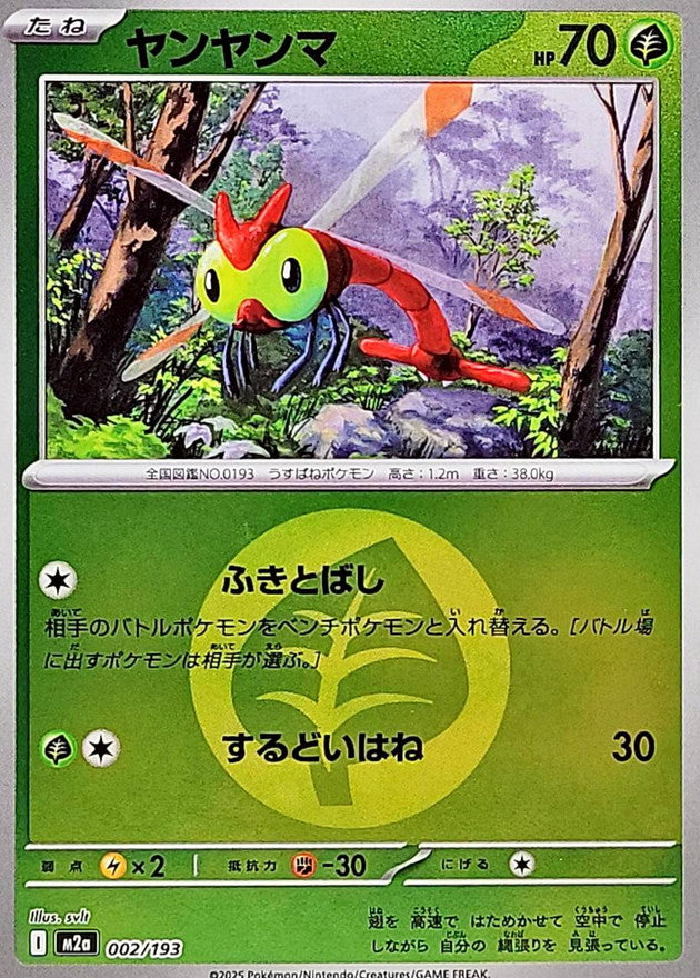 [M2a] Yanma 002/193〈〉Grass Energy Holo