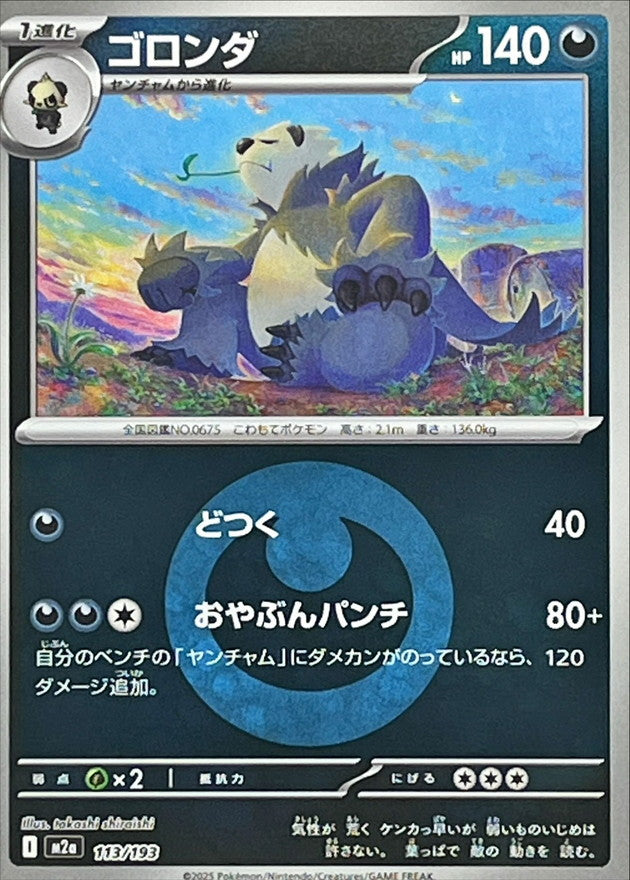 [M2a] Pangoro 113/193〈〉Darkness Energy Holo